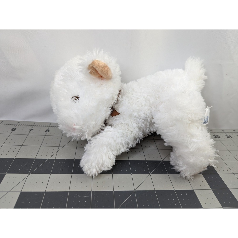 Garanimals White Sheep Lamb Plush 6 Inch Brown Collar Stuffed‎ Animal Toy